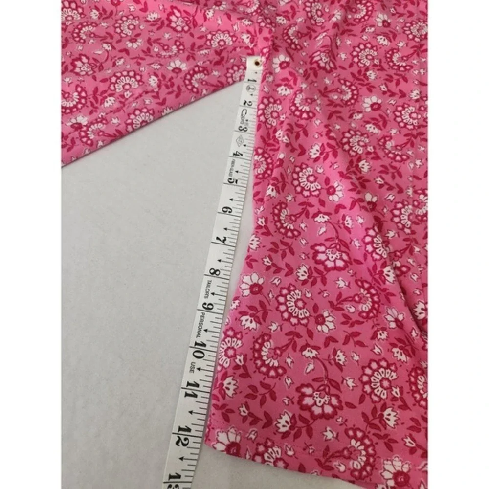 btween Girls Pink Floral Smocked Off Shoulder Crop Top Wide Leg Jumpsuit 3T - Picture 11 of 11